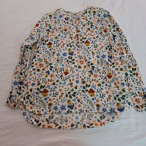Duluth Trading Co Multicolor Floral Shirt
